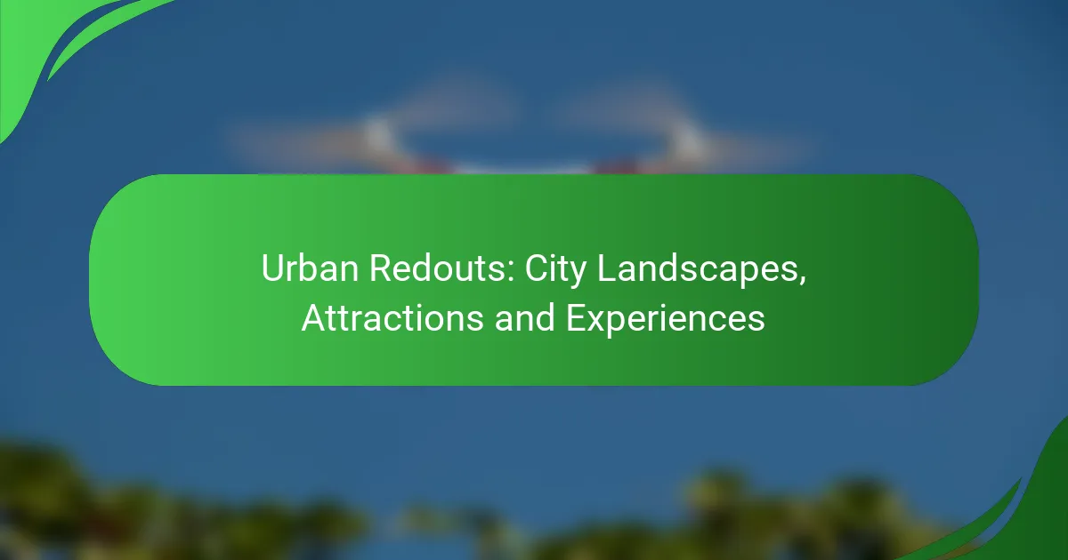 Urban Redouts: City Landscapes, Attractions and Experiences